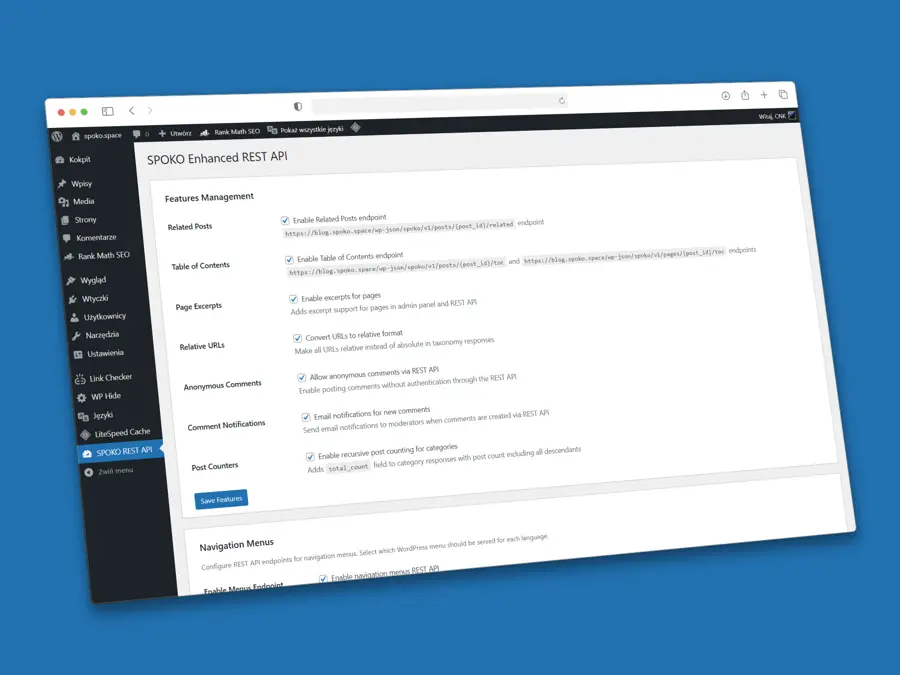 Wtyczka Enhanced WP REST API