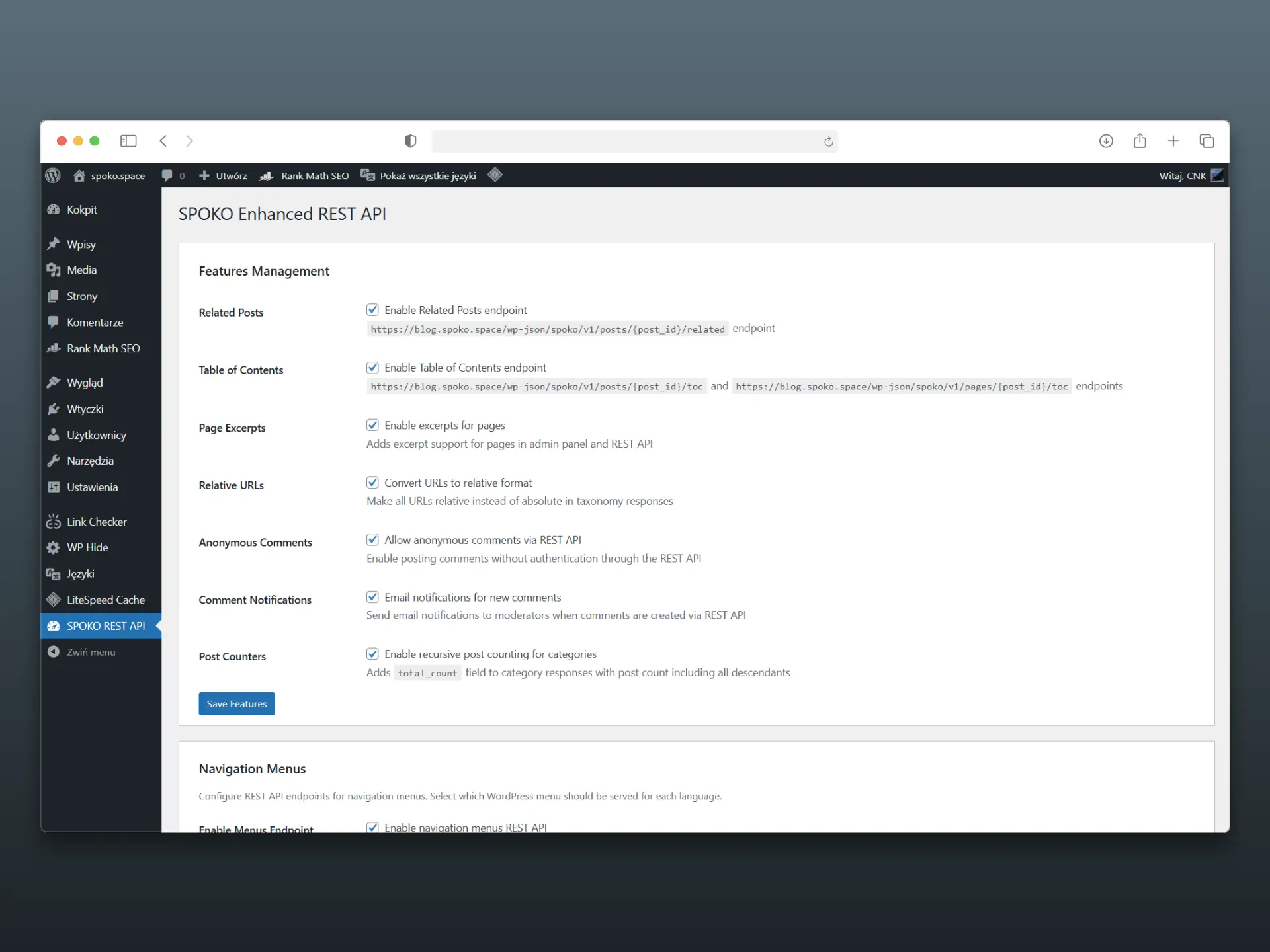 Open-source WordPress plugin extending REST API for headless CMS. Adds GA4, Polylang hreflang data, relative URLs and headless mode with 301 redirects.