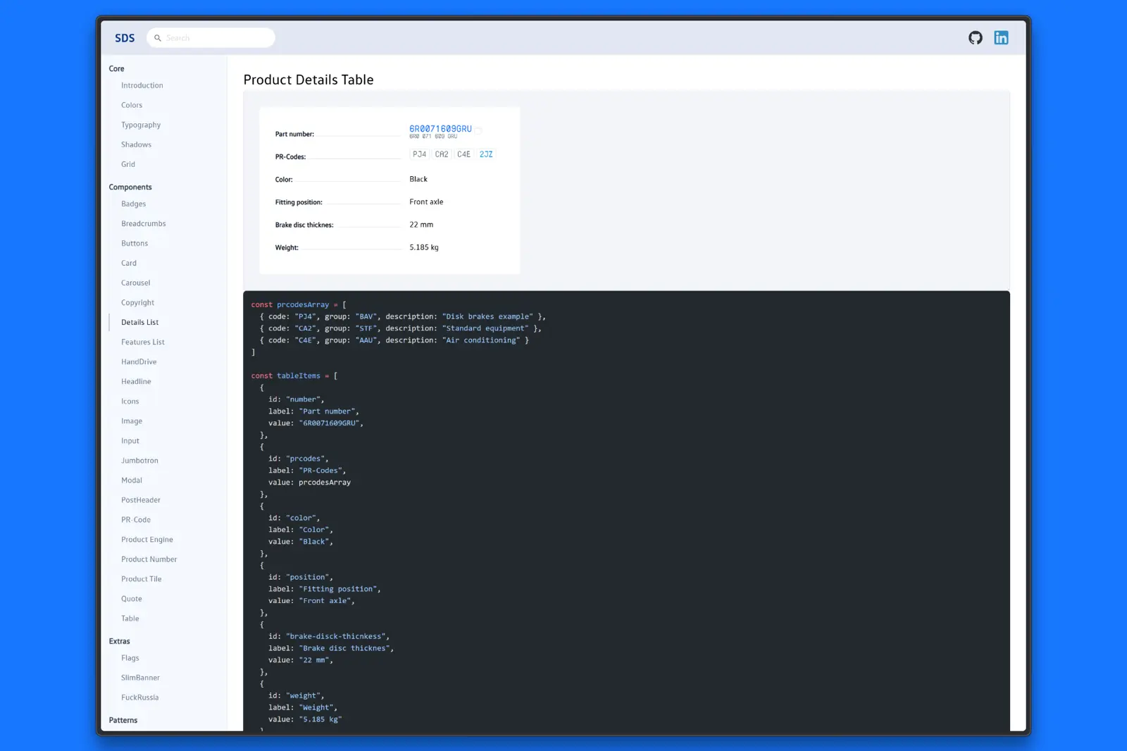 SDS Documentation