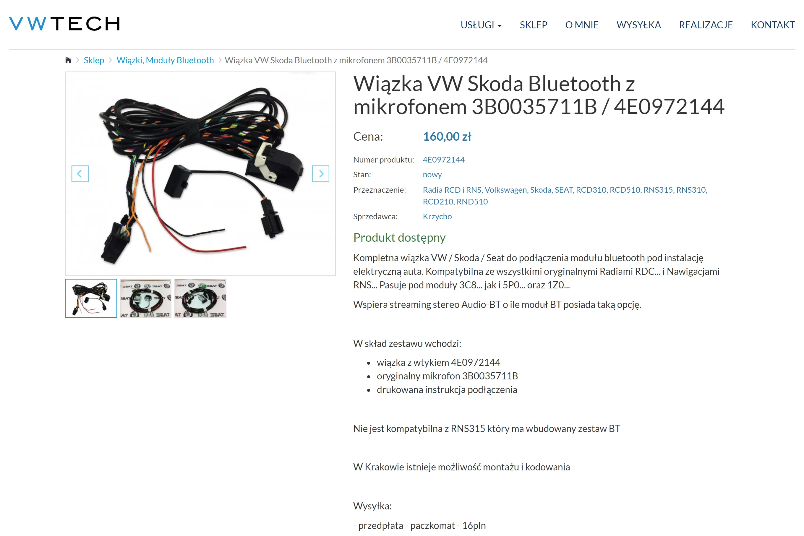 Strona internetowa z panelem administracyjnym i projektami graficznymi (obróbka zdjęć, packshoty produktów). Autorski CMS dostosowany do potrzeb klienta.