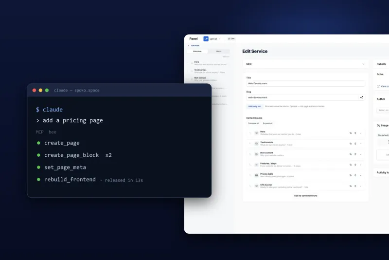 Custom CMS with AI
