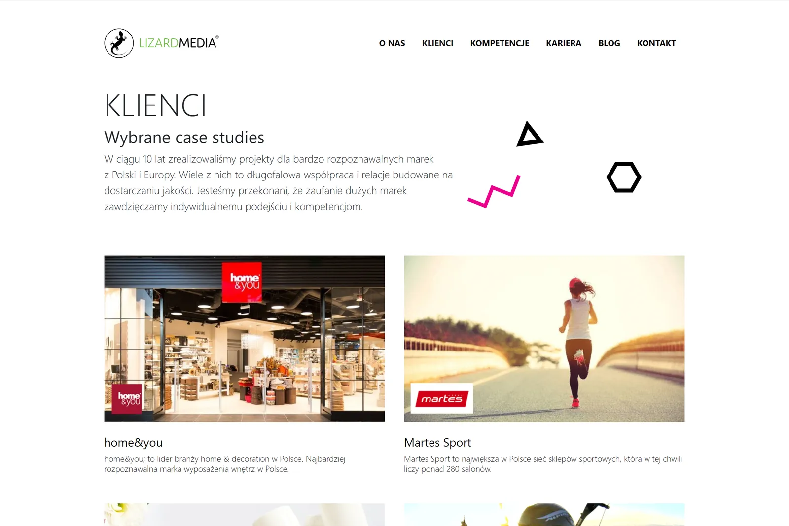 LizardMedia.pl - UX & Software House website