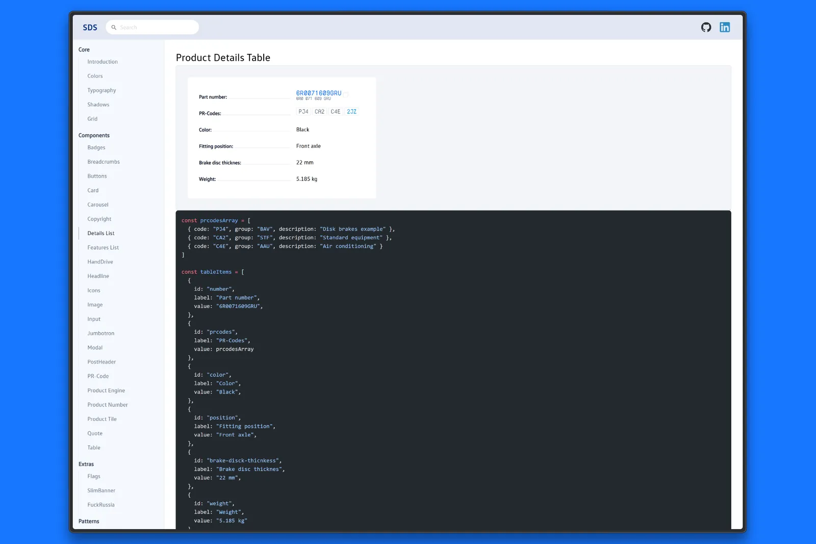 SDS Documentation